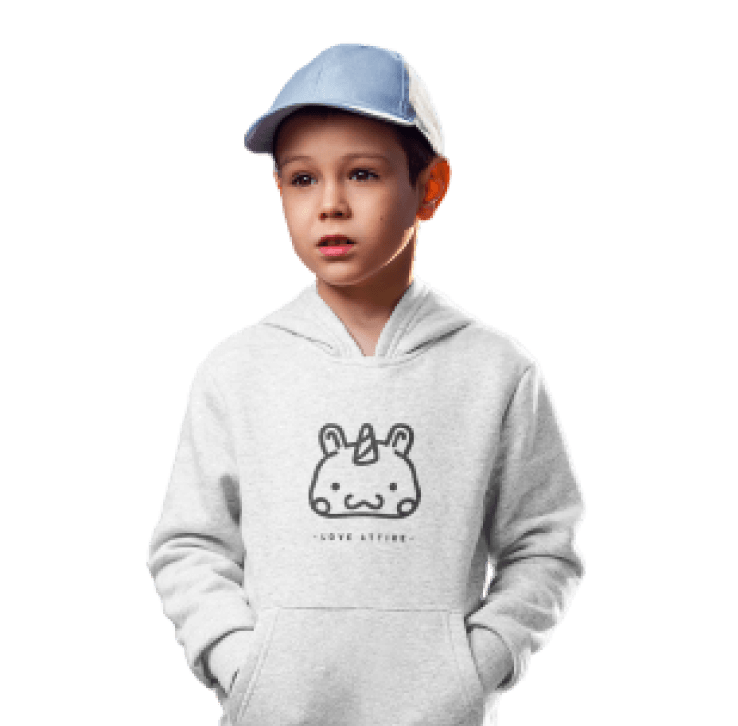 Customized kids' hoodie