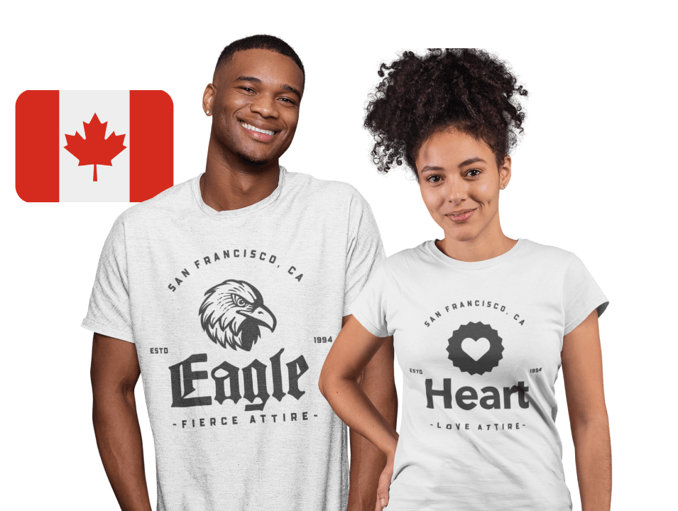 Customized T-shirts for men and women in Canada