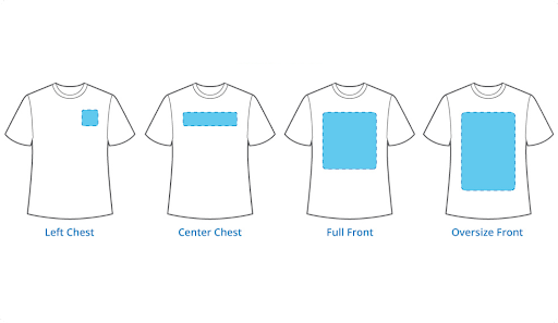 tee shirt design size