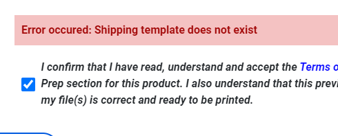 Error Shipping